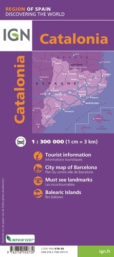 Catalogne. 1/300 000  Edition 2020