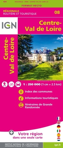 Centre, Val-de-Loire. 1/250 000