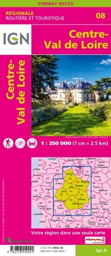 Centre, Val-de-Loire. 1/250 000