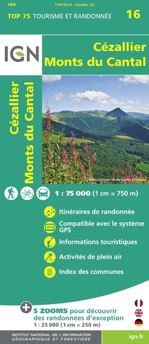 Cezallier/Monts du Cantal. 1/75000