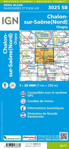 Chalon-sur-Saône (nord)/Chagny. 1/25000