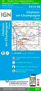  IGN - Châlons-en-Champagne, Suippes - 1/25 000.