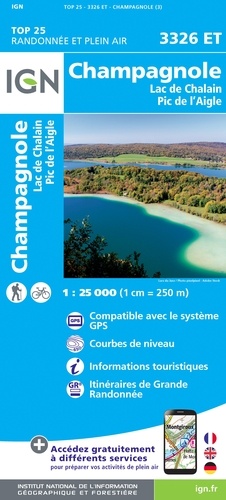 Champagnole. Lac de Chalain, Pic de l'Aigle : 1/25 000