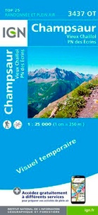  IGN - Champsaur, Vieux Chaillol, Parc national des Ecrins - 1/25 000.
