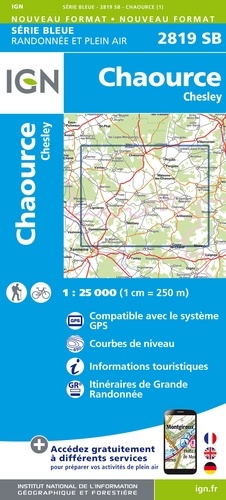 Chaource, Chesley. 1/25 000