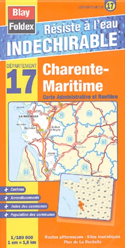  Blay-Foldex - Charente-Maritime - Carte Administrative et Routière.
