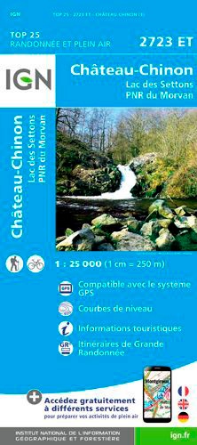  IGN - Château-Chinon/Lac des Settons/PNR du Morvan.
