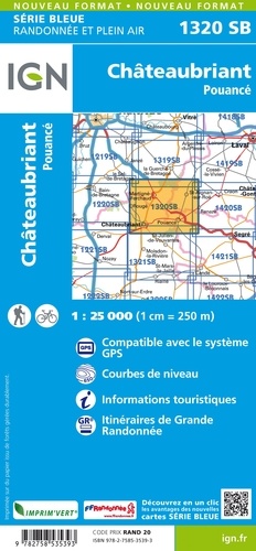 Châteaubriant Pouancé. 1/25 000
