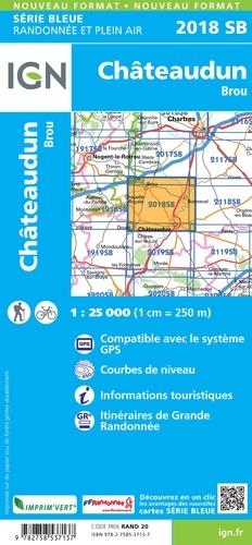 Châteaudun, Brou. 1/25 000