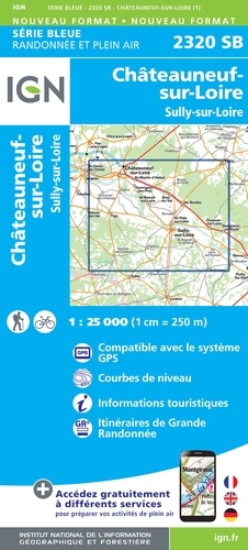 Châteauneuf-sur-Loire, Sully-sur-Loire. 1/25 000