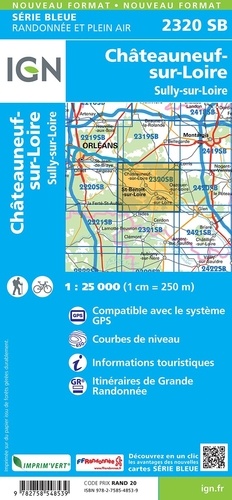 Châteauneuf-sur-Loire, Sully-sur-Loire. 1/25 000