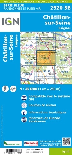 Châtillon-sur-Seine Laignes. 1/25000