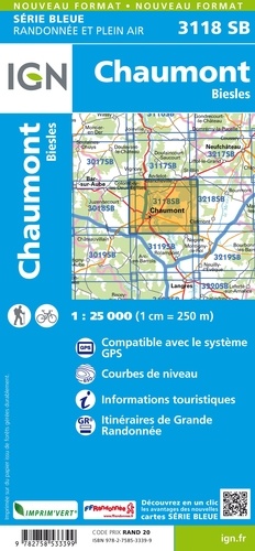 Chaumont/Biesles. 1/25000