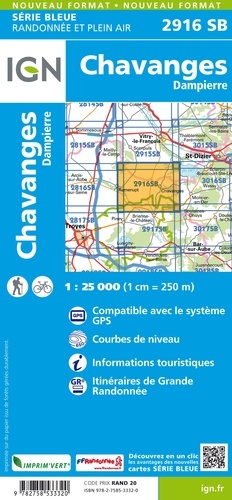Chavanges/Dampierre. 1/25000