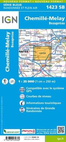 Chemillé-Melay Beaupréau. 1/25 000