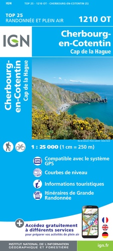 Cherbourg-en-Cotentin Cap de la Hague. 1/25 000