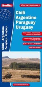  Berlitz - Chili argentine paraguay uruguay - 1/4 000 000.
