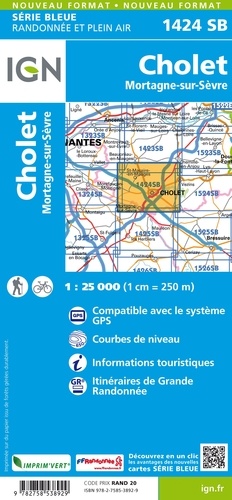 Cholet Mortagne-sur-Sèvre. 1/25 000