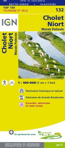 Cholet, Niort, Marais Poitevin. 1/100 000 4e édition