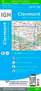  IGN - Clermont, Estrée-Saint-Denis - 1/25 000.