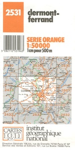  IGN - Clermont-Ferrand - 1/50 000.