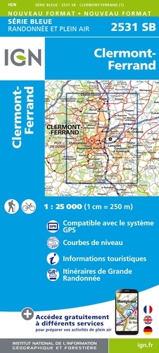 Clermont-Ferrand. 1/25 000