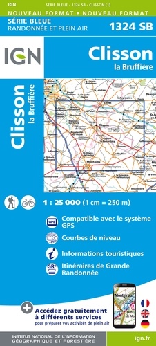 Clisson La Bruffière. 1/25 000