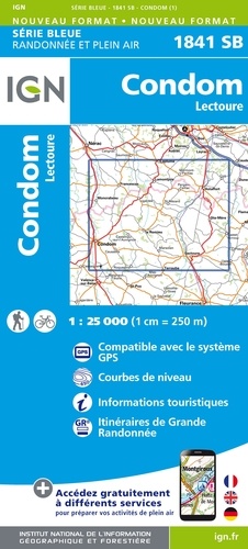 Condom, Lectoure. 1/25 000