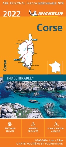 Corse. 1/200 000, indéchirable  Edition 2022