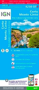  IGN - Corte, Monte Cinto, Parc naturel régional de Corse - 1/25 000.