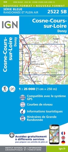 Cosne-Cours-sur-Loire, Donzy. 1/25 000