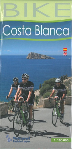 Costa Blanca. Cycle map scale 1/100 000