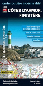  Blay-Foldex - Côtes d'Armor, Finistère - 1/180 000.