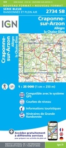 IGN - Craponne-sur-Arzon, Allègre, La Chaise-Dieu - 1/25 000.