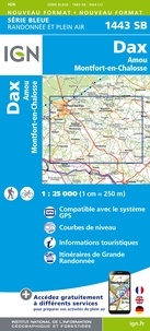  IGN - Dax, Amou, Montfort-en-Chalosse - 1/25 000.