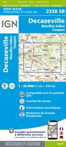  IGN - Decazeville, Marcillac-Vallon, Conques - 1/25 000.