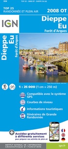  IGN - Dieppe - Eu - Forêt d'Arques. 1/25 000.