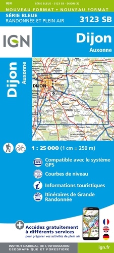 Dijon Est, Auxonne. 1/25 000