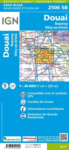 Douai, Rouvroy, Vitry-en-Artois. 1/25 000