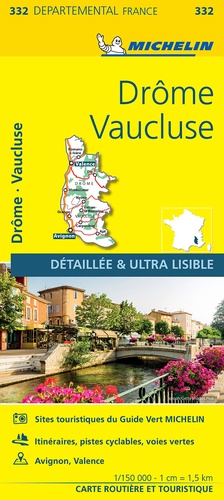  Michelin - Drôme, Vaucluse - 1/150 000.