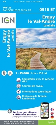Erquy, Le Val-André. Lamballe. 1/25 000