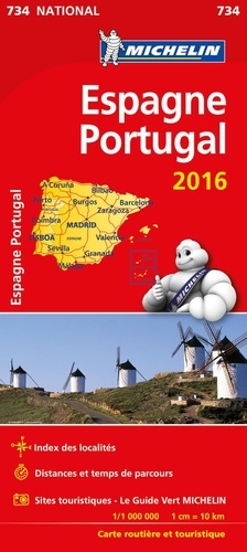  Michelin - Espagne, Portugal - 1/1 000 000.
