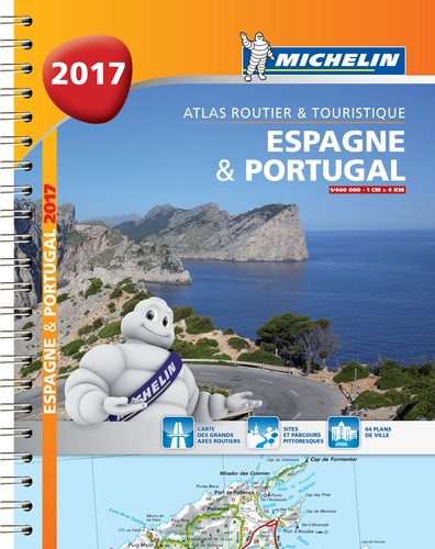  Michelin - Espagne & Portugal - Atlas routier et touristique. 1/400 000.