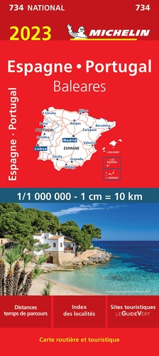 Espagne, Portugal. 1/1 000 000  Edition 2023