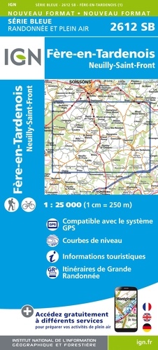 Fère-en-Tardenois, Neuilly-Saint-Front. 1/25 000