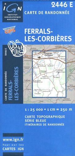  IGN - Ferrals-les-Corbières - 1/25 000.