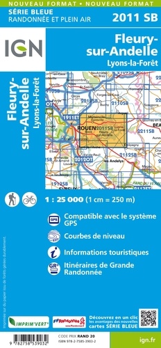 Fleury-sur-Andelle Lyons-la-forêt. 1/25 000