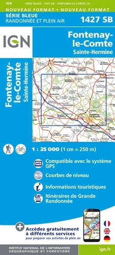 Fontenay-le-Comte Sainte-Hermine. 1/25 000