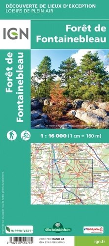 Forêt de Fontainebleau. 1/16 000