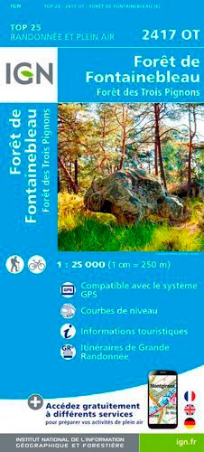  IGN - Forêts de Fontainebleau et des Trois Pignons.